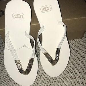 *NBW* White Ugg Sandals